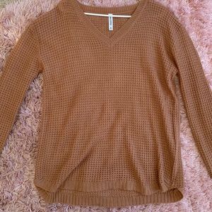 Waffle sweater